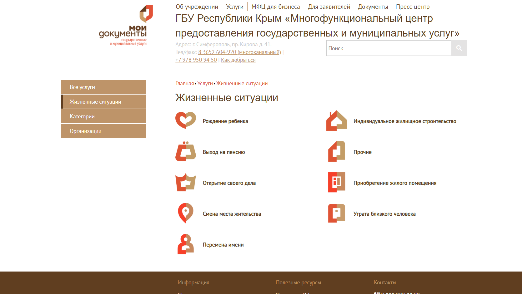 Карта мфц симферополь