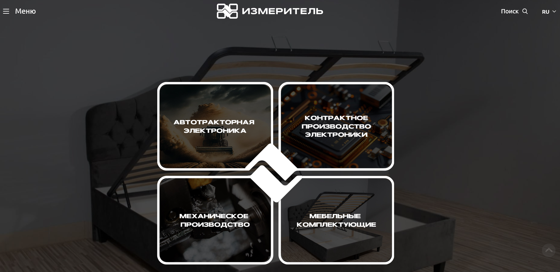 разработка нового сайта для оао "измеритель" на платформе 1с-битрикс