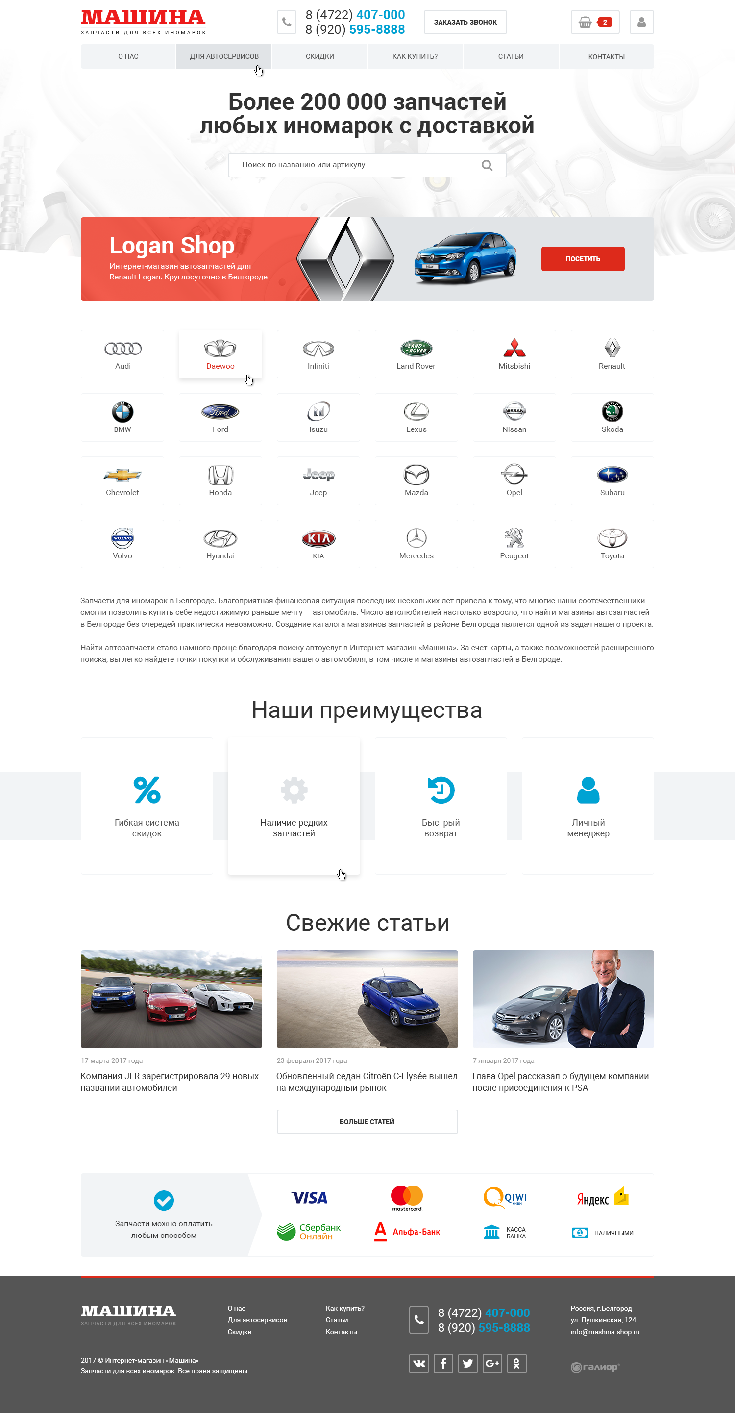 Сайты Магазинов Белгорода