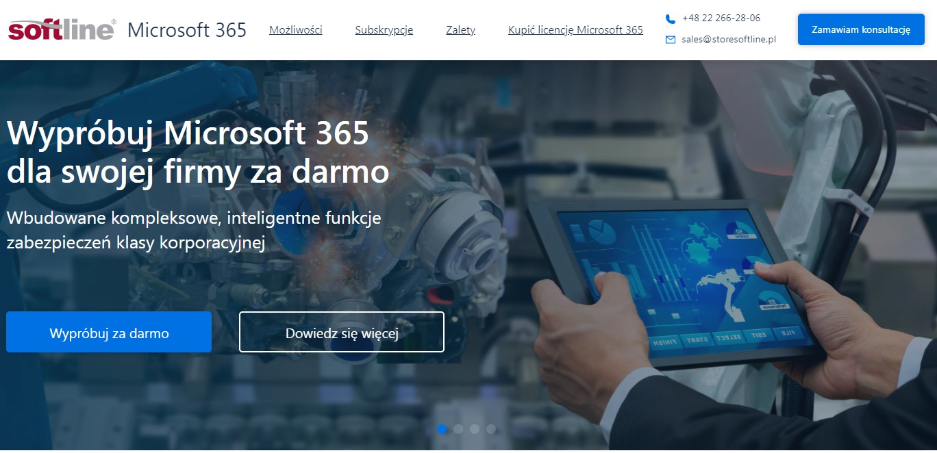 промо-страница 365.storesoftline.pl, адаптация для региона польша