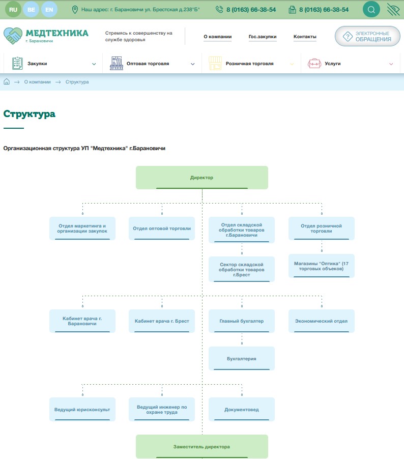 уп «медтехника» г. барановичи