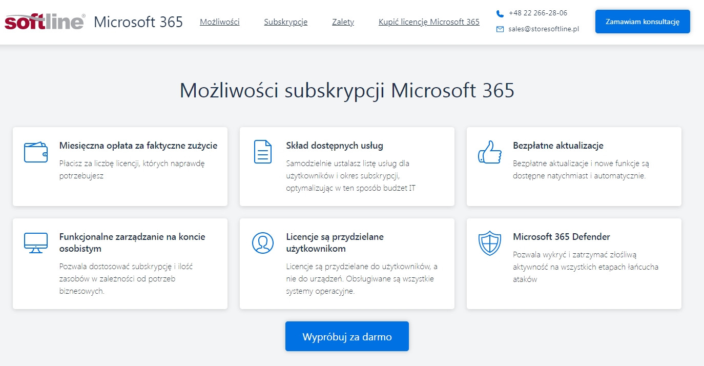 промо-страница 365.storesoftline.pl, адаптация для региона польша